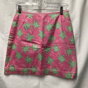 Lilly Pulitzer turtle print skirt